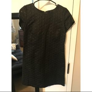 Black shiny dress
